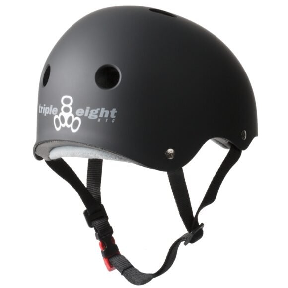 Capacete Triple 8 certificado – Black rubber