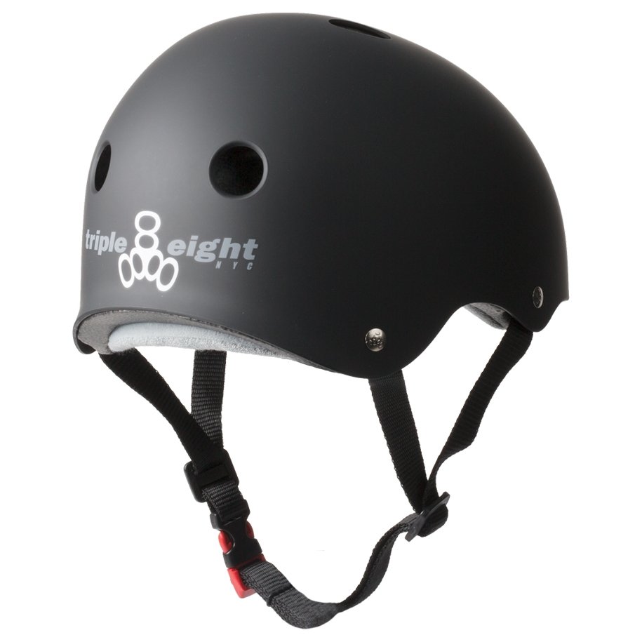 Capacete Triple 8 certificado – Black rubber