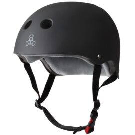 Capacete Triple 8 certificado – Black rubber