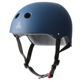 Capacete Triple 8 certificado – Navy rubber