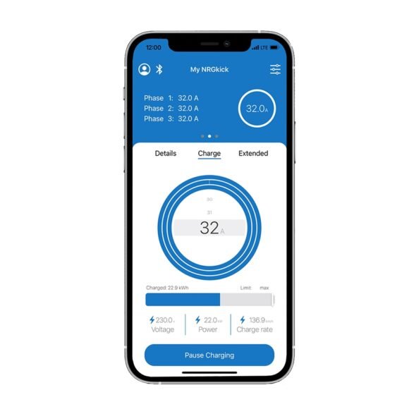 NRGkick – Bluetooth + WiFi (até 22kW)