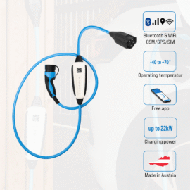 NRGkick – Bluetooth + WiFi + GSM/GPS/SIM (até 22kW)