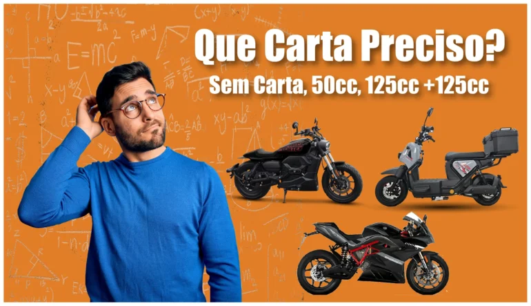 Motas Elétricas em Portugal Que Carta Preciso? (Sem Carta, 50cc, 125cc, >125cc)